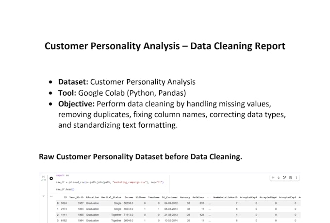clean and preprocess your dataset